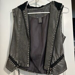 BKE leather vest